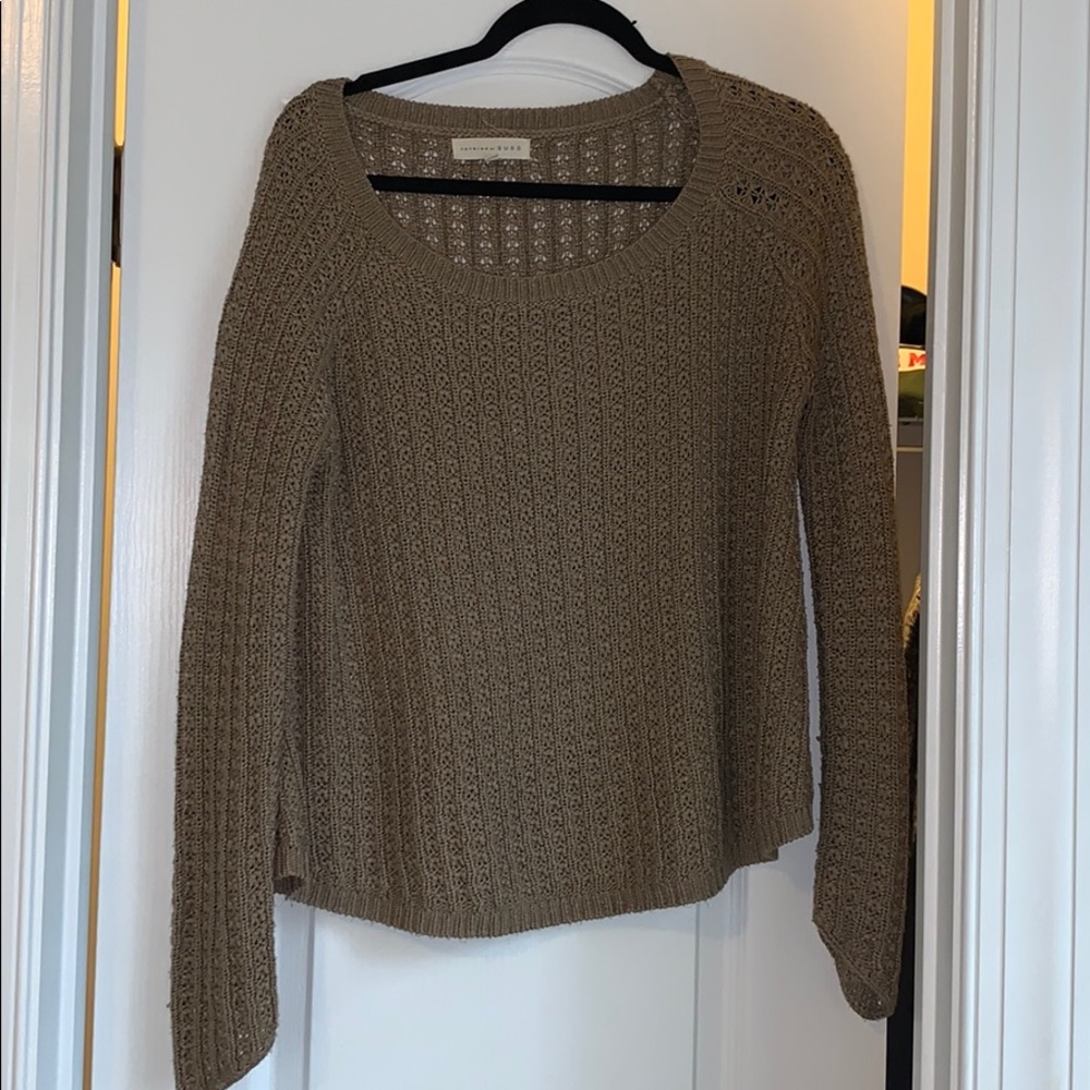 Covered by SUSS brown knit sweater